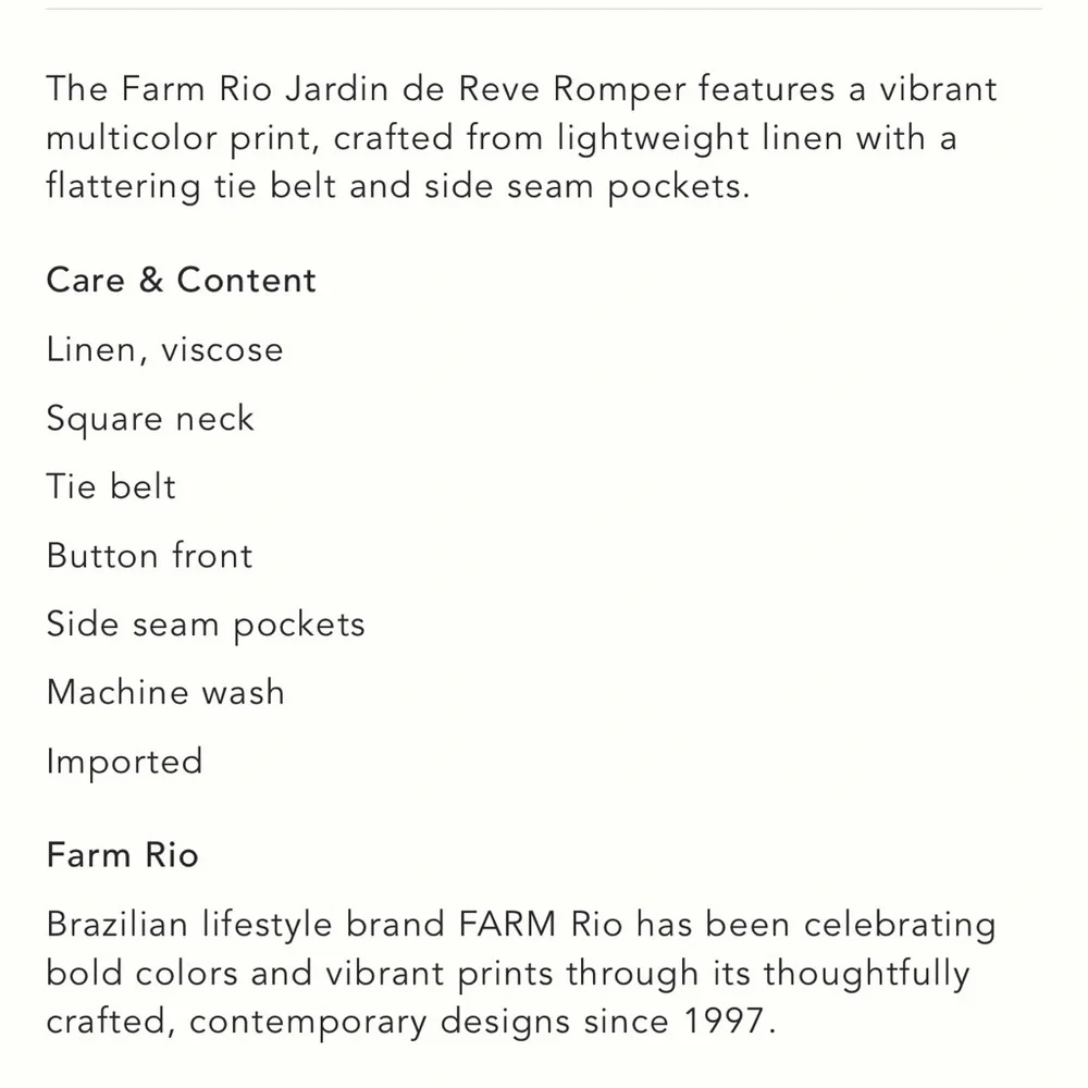 Farm Rio Romper - Size L - Picture 14 of 15